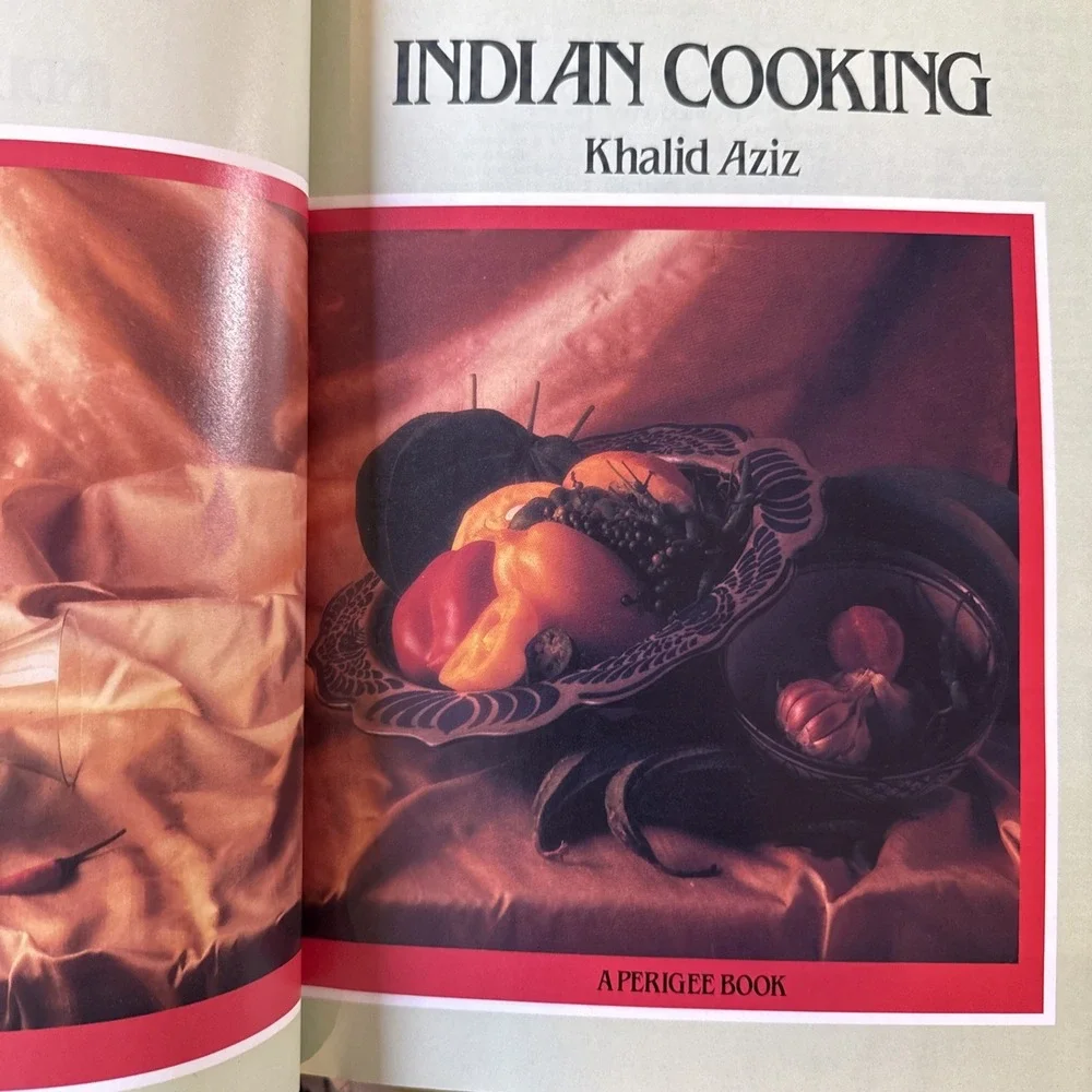 Indian Cooking Khalid Aziz 1983 First Perigee Edition Paperback Cookbook‎